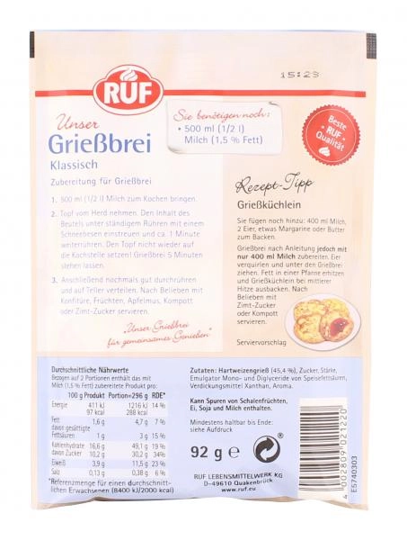 Ruf Unser Grießbrei Klassisch