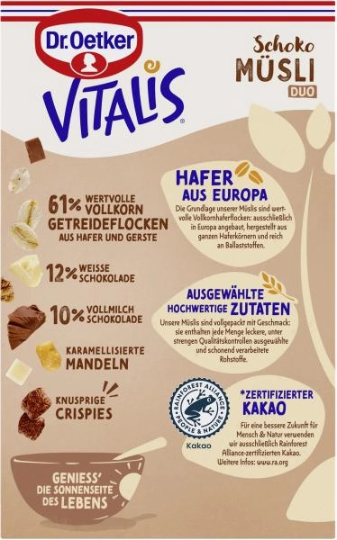 Dr. Oetker Vitalis Schoko Duo Müsli