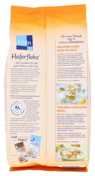 Kölln Vollkorn Haferfleks Knusper-Honig