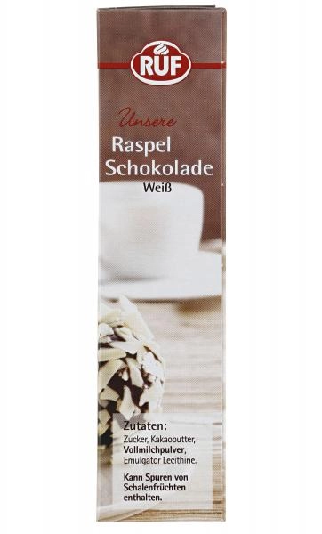 Ruf Raspel Schokolade Weiße Schokolade