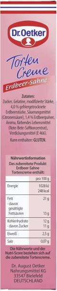 Dr. Oetker Torten Creme Erdbeer-Sahne