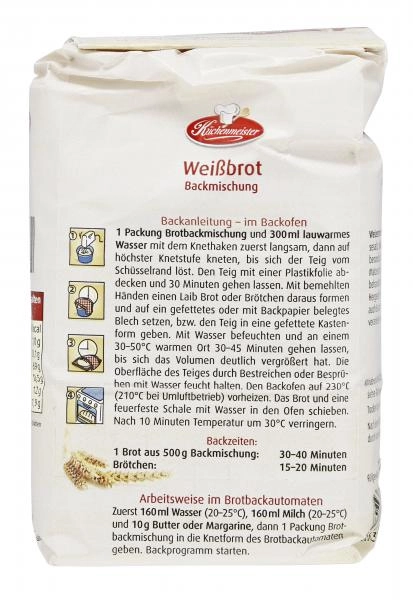 Küchenmeister Backmischung Weißbrot