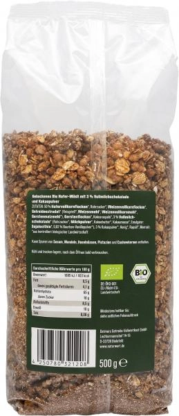 NaturWert Bio Hafer-Crunchy mit Schokolade