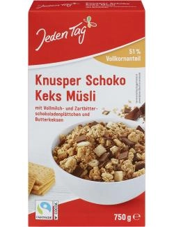 Jeden Tag Knusper Schoko Keks Müsli