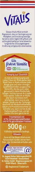 Dr. Oetker Vitalis Früchtemüsli