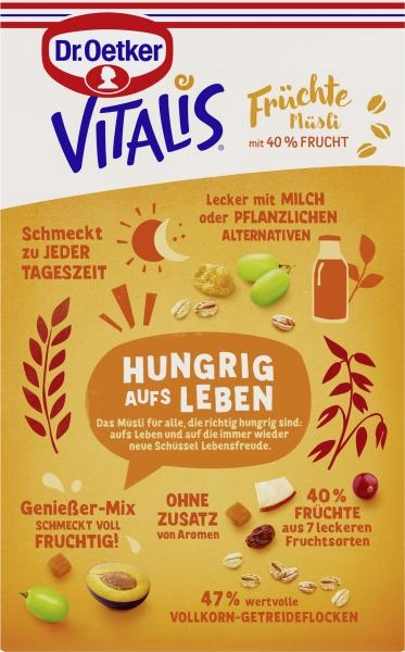 Dr. Oetker Vitalis Früchtemüsli