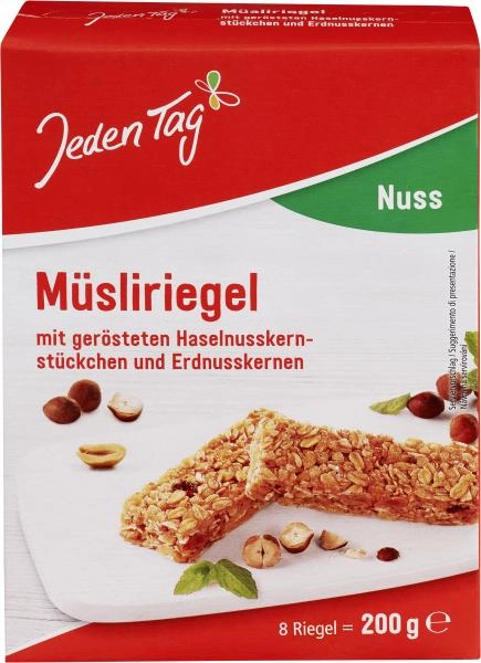 Jeden Tag Müsliriegel Nuss