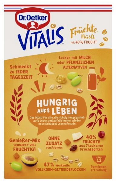 Dr. Oetker Vitalis Früchtemüsli