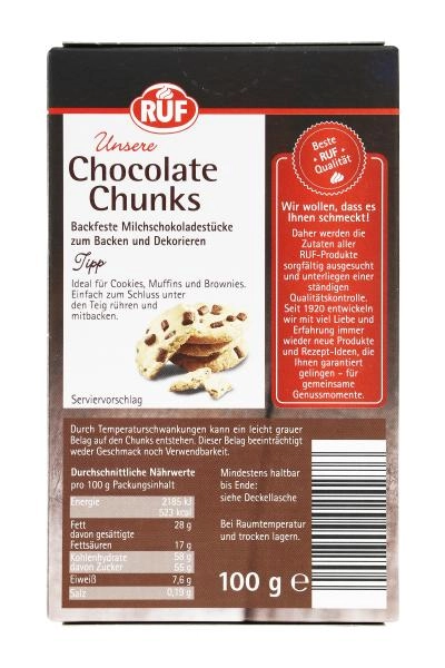 Ruf Choco-Chunks Vollmilch XXL