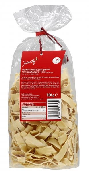 Jeden Tag Frischei Bandnudeln gewalzt