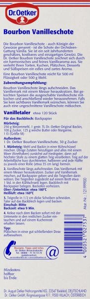 Dr. Oetker Bourbon Vanilleschote