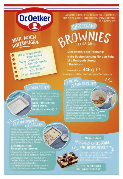 Dr. Oetker Brownies Cheesecake