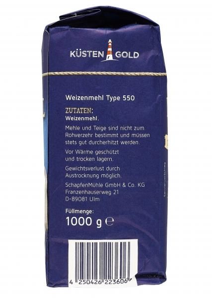 Küstengold Weizenmehl Type 550