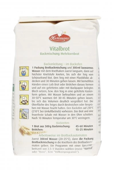 Küchenmeister Backmischung Vitalbrot