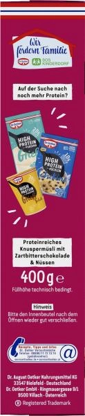 Dr. Oetker High Protein Müsli Schoko & Nuss