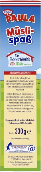 Dr. Oetker Paula Müslispaß Erdbeere