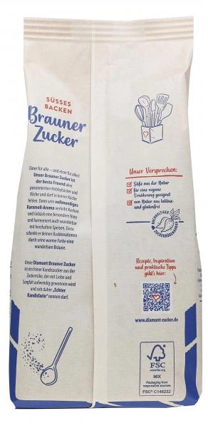 Diamant Brauner Zucker Kandisfarin