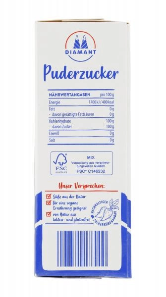 Diamant Puderzucker