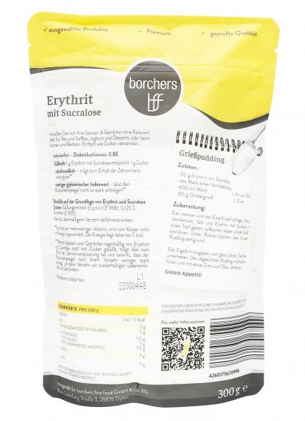 Borchers Schugga Erythrit mit Sucralose