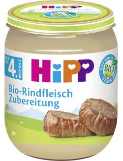 Hipp Bio-Rindfleisch Zubereitung