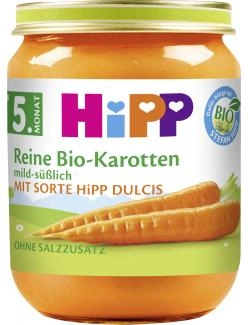 Hipp Reine Bio-Karotten mild-süßlich