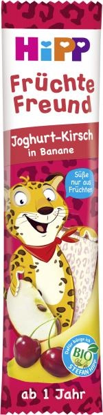 Hipp Früchte Freund Leopard Joghurt-Kirsch in Banane - verkürzte Haltbarkeit