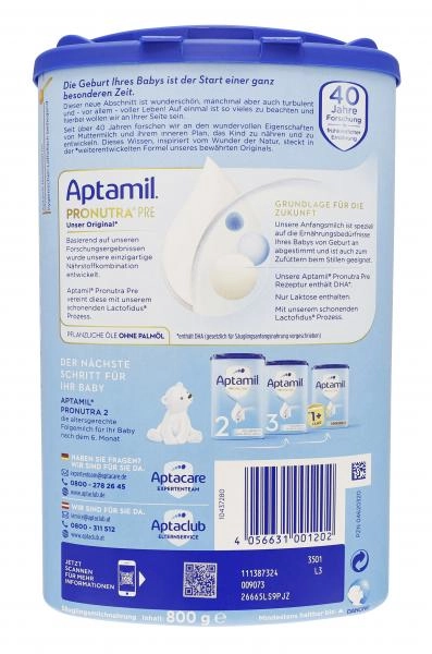 Aptamil Pronutra-Advance Pre Anfangsmilch von Geburt an