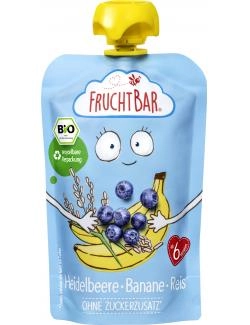 FruchtBar Bio Quetschie Fruchtpüree Heidelbeere-Banane-Reis