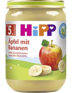 Hipp Äpfel mit Bananen