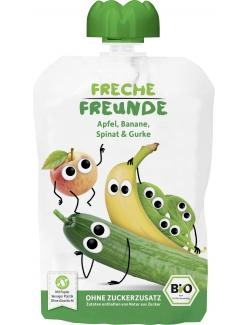 Freche Freunde Quetschie Apfel, Banane, Spinat & Gurke