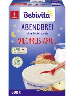 Bebivita Abendbrei Milchreis Apfel