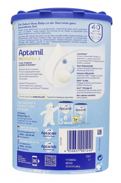 Aptamil Pronutra Folgemilch nach dem 6. Monat