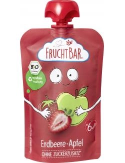 FruchtBar Bio Quetschie Fruchtpüree Erdbeere-Apfel