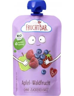 FruchtBar Bio Quetschie Fruchtpüree Apfel-Waldfrucht