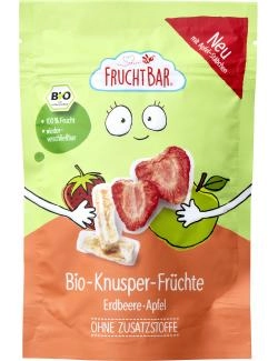 FruchtBar Bio-Knusper-Früchte Erdbeere-Apfel