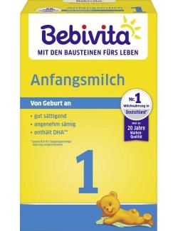 Bebivita 1 Anfangsmilch von Geburt an