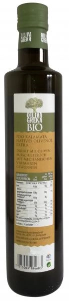 Oiliva Greka Bio PDO Kalamata Natives Olivenöl Extra