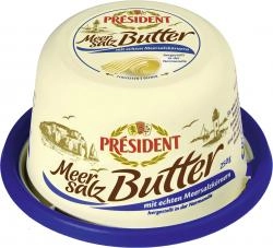 Président Meersalz-Butter mit echten Meersalzkörnern