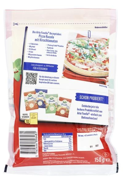 Arla Finello Pizzakäse gerieben