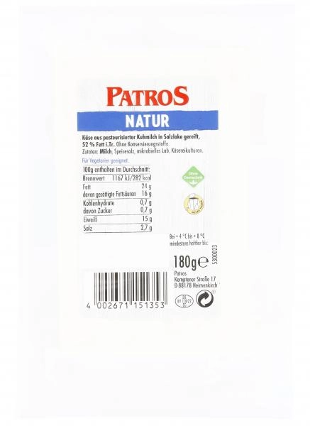 Patros Natur mild-würzig