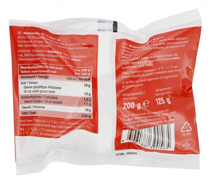 Jeden Tag Mozzarella