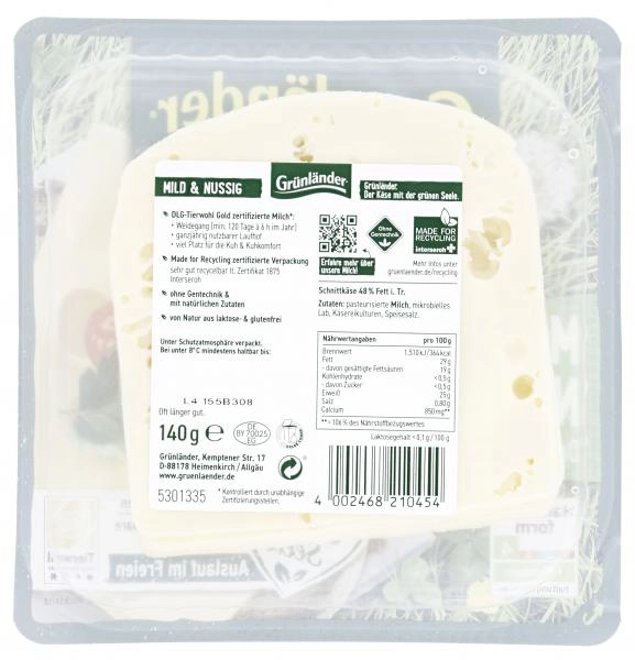 Grünländer Schnittkäse mild & nussig