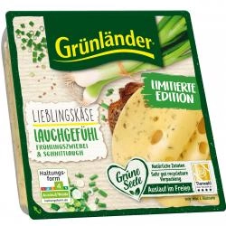 Grünländer Schnittkäse Lieblingskäse Lauchgefühl Frühlingskäse & Schnittlauch