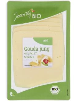 Jeden Tag Bio Gouda jung in Scheiben