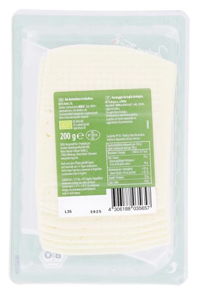 Jeden Tag Bio Butterkäse in Scheiben cremig mild