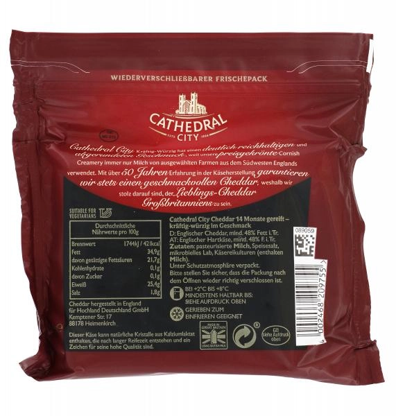 Cathedral City English Cheddar kräftig-würzig