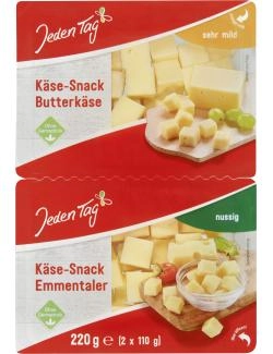 Jeden Tag Käse-Snack Butterkäse/Emmentaler