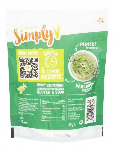 Simply V Gerieben Pasta