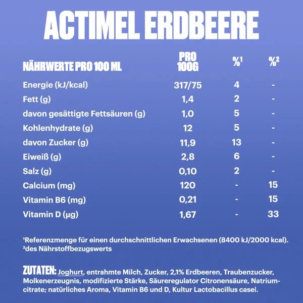 Danone Actimel Erdbeere