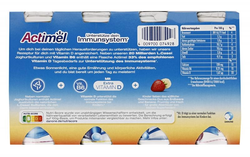 Danone Actimel Kids Erdbeer-Banane